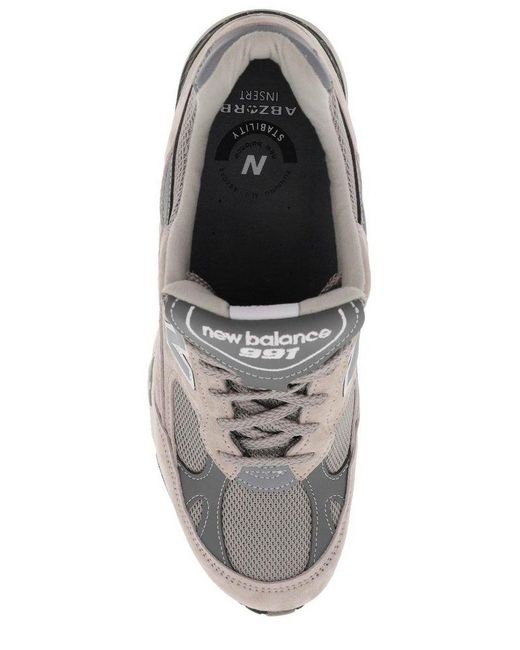 New Balance White 991gl Low-top Sneakers