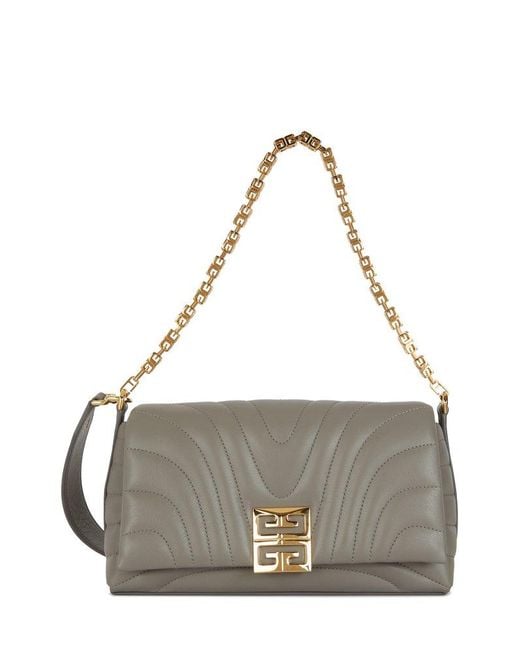 Givenchy Metallic 4g Quilted Small Crossbody Bag