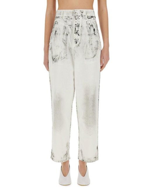 Moschino Multicolor Laurel Crown Patch Pants