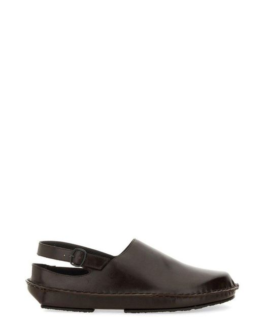 Hereu Brown Round-Toe Slingback Sandals for men