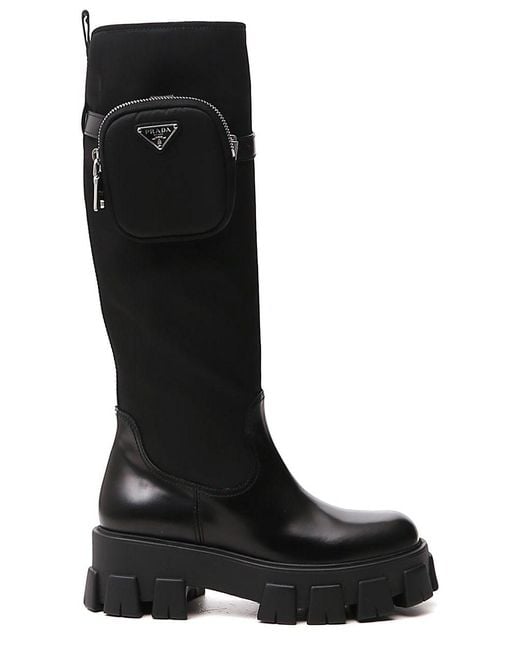 prada black boots