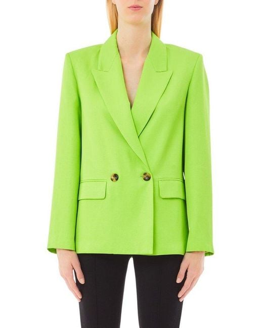 Liu Jo Green Double-Breasted Blazer