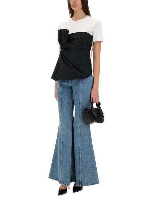 Nina Ricci Blue Flared Leg Jeans