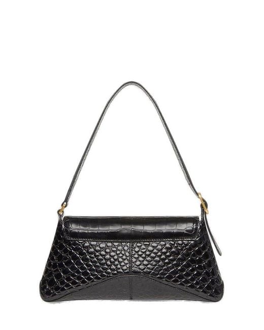 Balenciaga Bag Xx Small Flap With Crocodile Working In Black