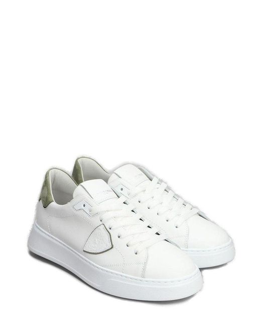 Philippe Model White Temple Lace-Up Sneakers for men