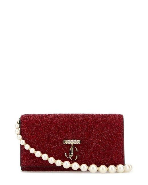Jimmy Choo Red Avenue Chain Tote