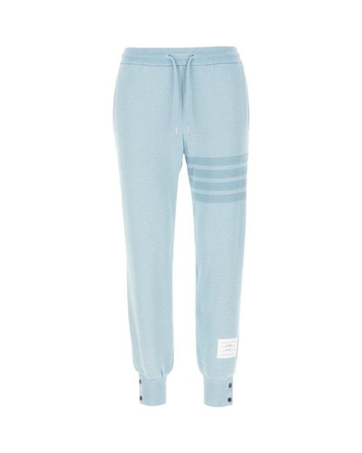Thom Browne Blue Paste Light Cotton Joggers