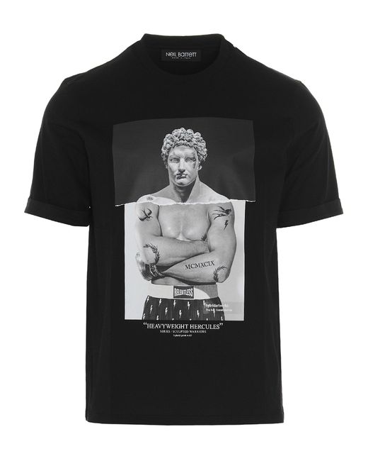Neil Barrett Black T-shirt for Men | Lyst UK