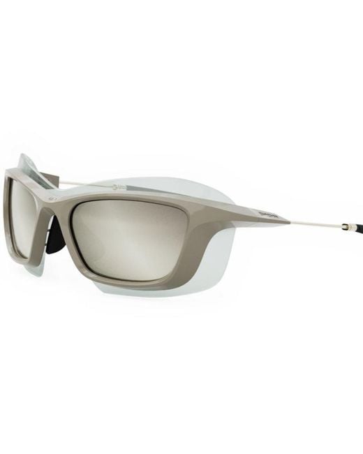 Dior Gray Rectangular Frame Sunglasses