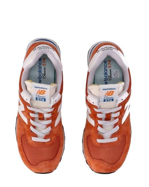 New Balance Red 574 Legacy Lace-Up Sneakers