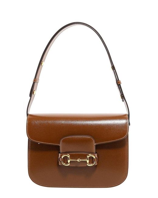 Gucci Brown Horsebit 1955 Shoulder Bag