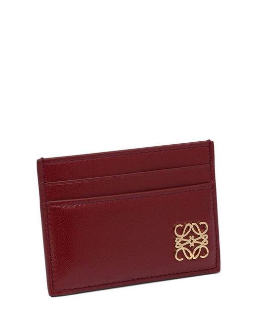 ロエベ Loewe Anagram Puffer Plain Cardholder Puffer Anagram plain cardholder in shiny nappa calfskin Blue