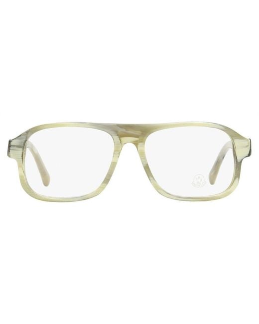 Moncler Black Square Frame Glasses