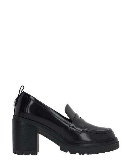 Sergio Rossi Black Block Heel Pumps