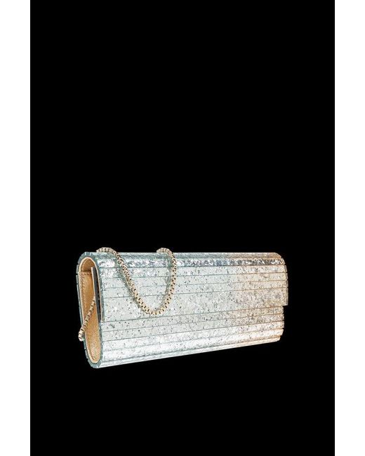 Jimmy Choo Black Oo Sweetie Embellished Clutch Bag
