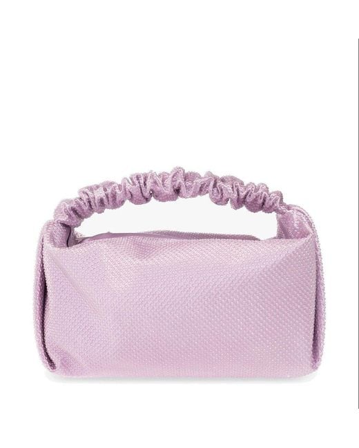 Alexander Wang Purple Scrunchie Mini Handbag
