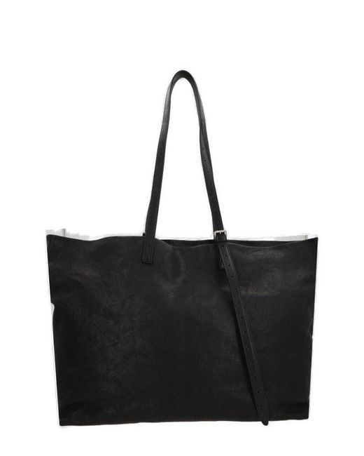 Ann Demeulemeester Black Bes Tote Bag
