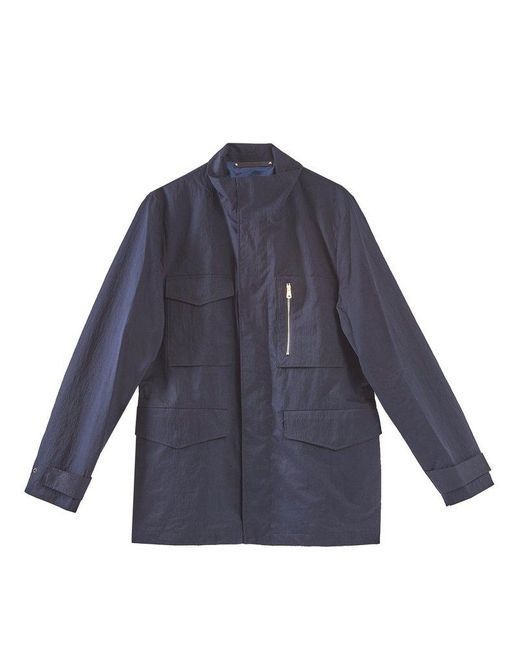 Paul Smith Blue Water Resistant Field Jacket for men