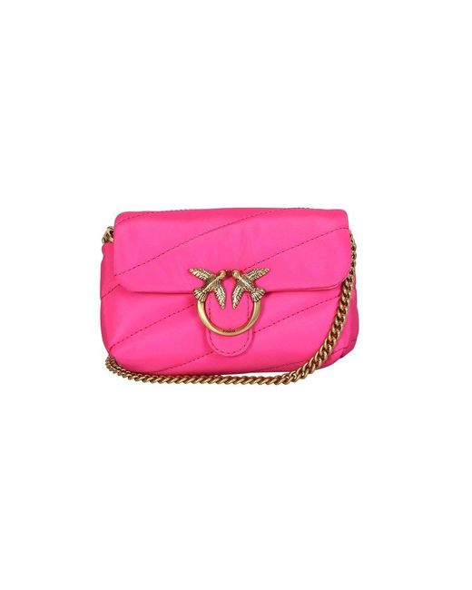 Pinko Love Micro Shoulder Bag in Pink Lyst
