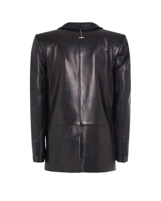 McQueen Single Breasted Jacket in Black | Lyst