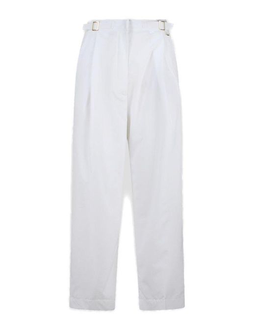 Herno White Wide-leg Trousers