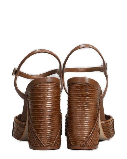 SCHUTZ SHOES Brown Lupita Slingback Sandals