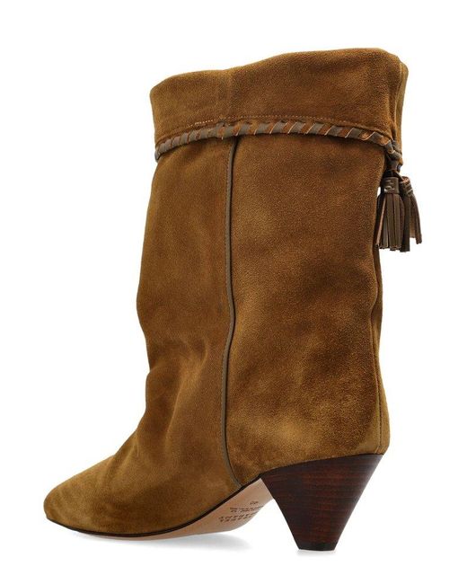 Isabel Marant Brown Dalby Tassel Detailed Boots