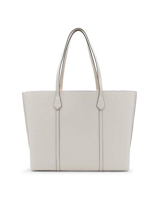 Tory Burch White Perry Triple-compartment Tote Bag