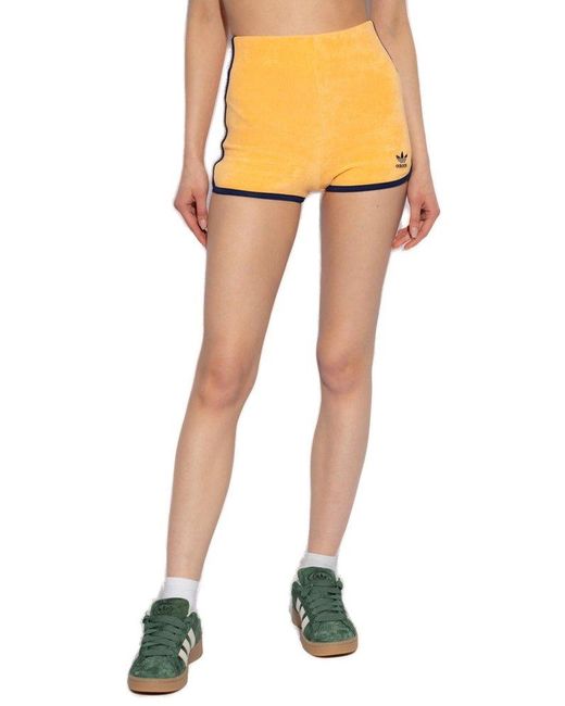 Adidas Originals Yellow Shorts With Logo,