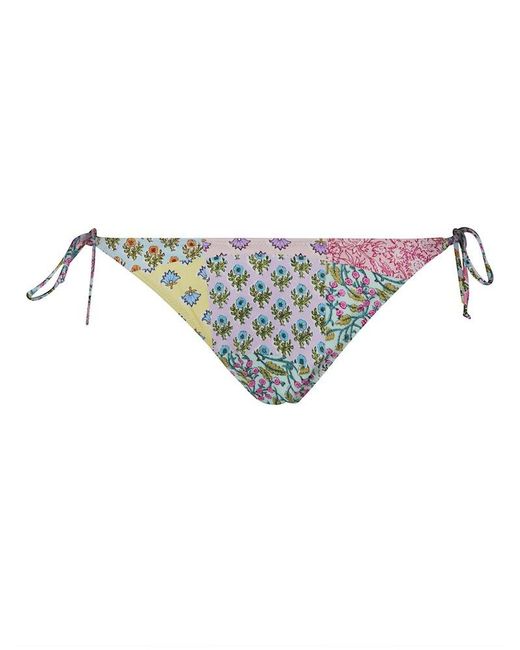 Mc2 Saint Barth Multicolor Virgo Floral-printed Side-tied Bikini Bottoms
