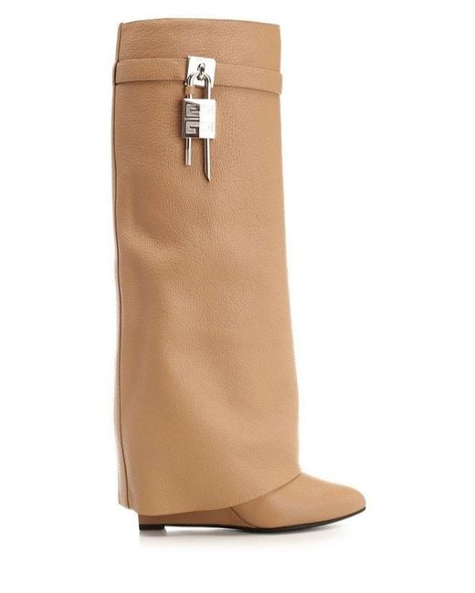 Givenchy Natural Shark Lock Boots