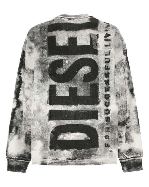 DIESEL Gray Sweaters for men