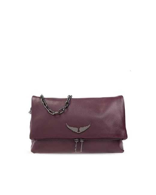Zadig & Voltaire Purple 'rocky' Shoulder Bag