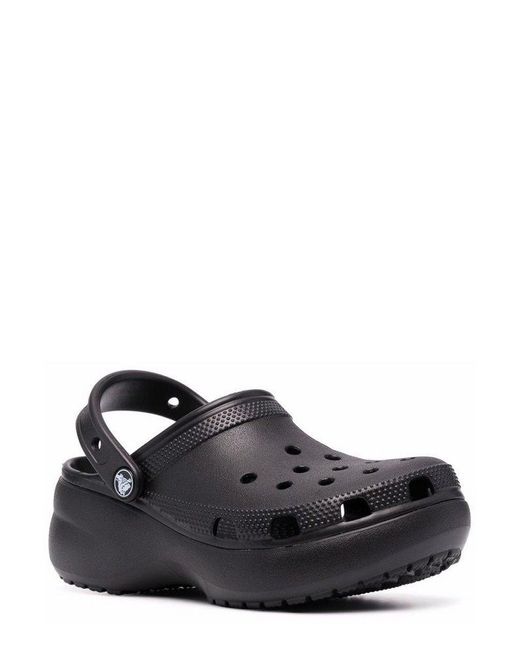 CROCSTM Black Classic Platform Clogs