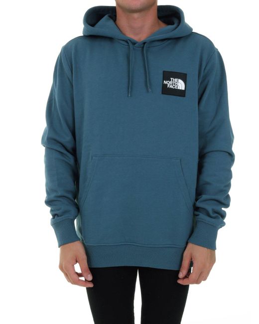 the north face blue hoodie