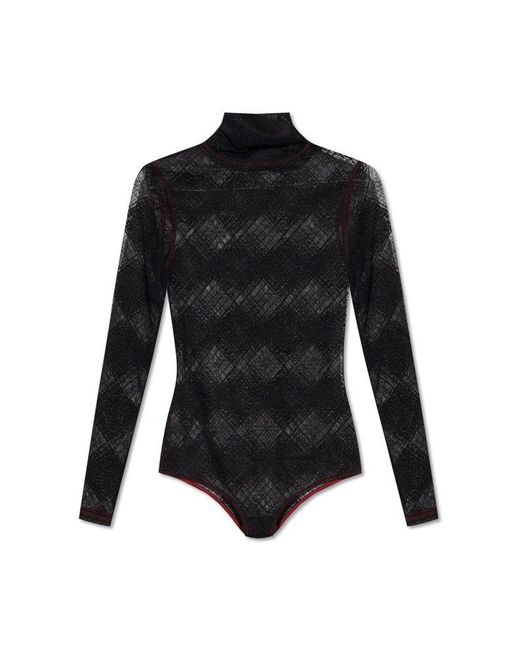 DIESEL Black ‘Ufby-Brilly’ Lace Body