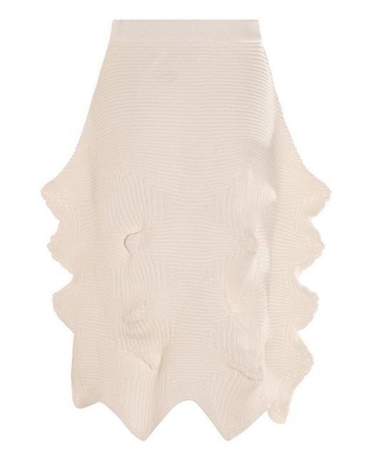 Issey Miyake Linkage Skirt in Natural | Lyst