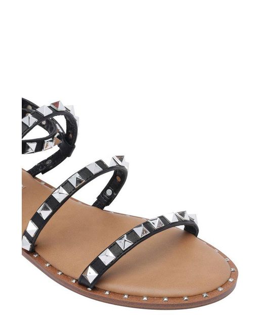 Steve Madden White Travel Studded Sandals