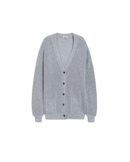 Pence Gray Buttoned Knit Cardigan for men