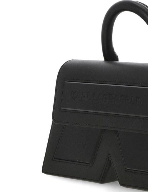 Karl Lagerfeld Black Icon K Small Crossbody Bag