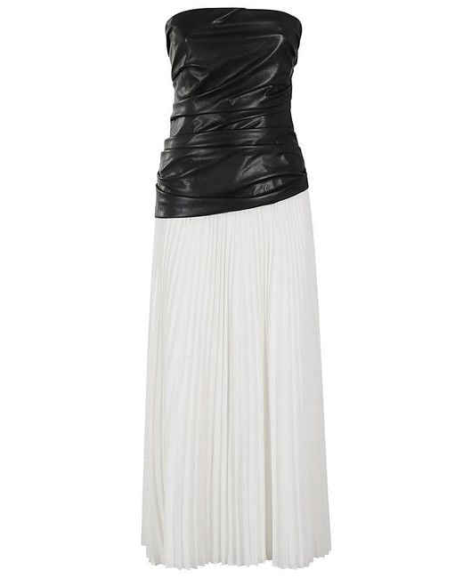 Jonathan Simkhai White Arie Strapless Bustier Midi Dress