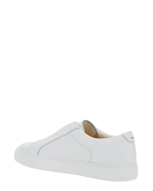 Doucal's White No-lace Sneakers for men