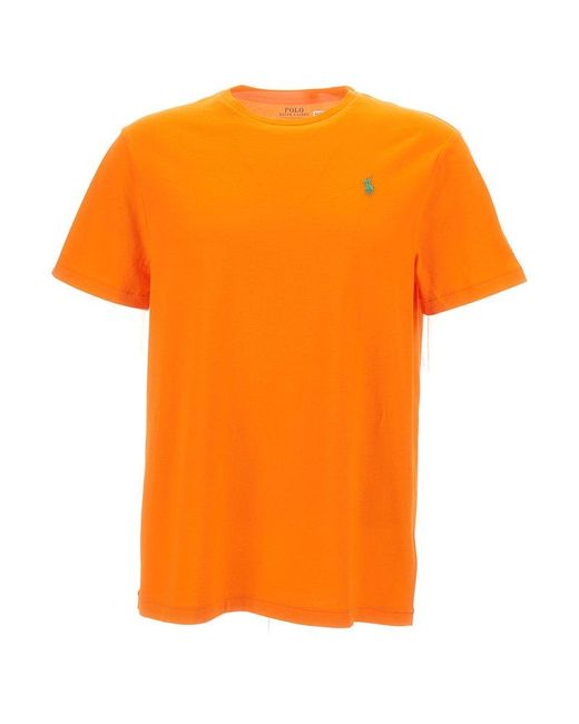 Polo Ralph Lauren Orange T-Shirts And Polos for men