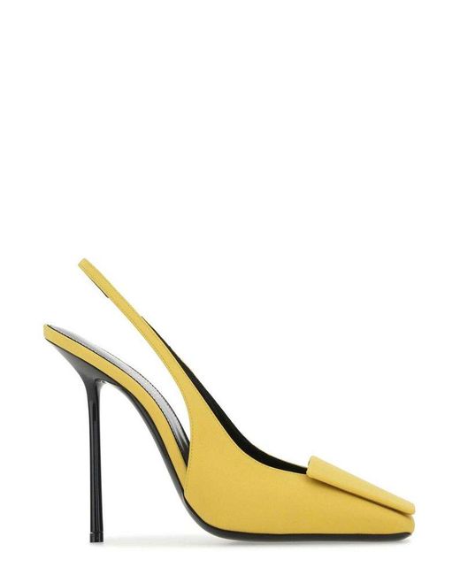 Slingback Pastel yellow – GENA Adjustable Heels