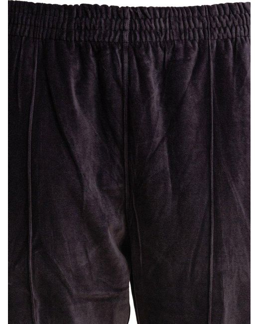 Needles Blue C/Pe Velour Boot-Cut Track Pants for men