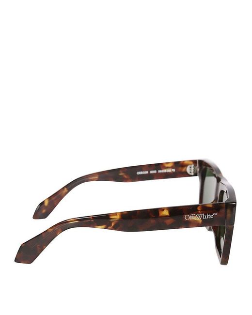 Off-White c/o Virgil Abloh Green Lawton Square Frame Sunglasses for men