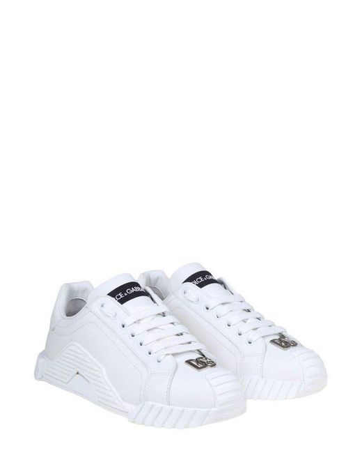 Dolce & Gabbana White Calfskin Sneaker