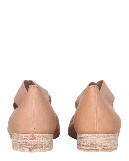 Uma Wang Pink Cross-strapped Ballet Shoes