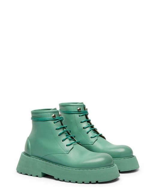 Marsèll Green Micarro Lace-up Ankle Boots