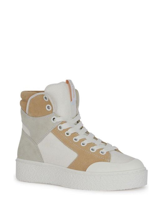See By Chloé Brown High-top Lace-up Sneakers
